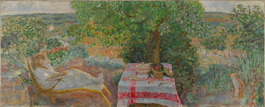 Frau in einer Landschaft - Pierre Bonnard