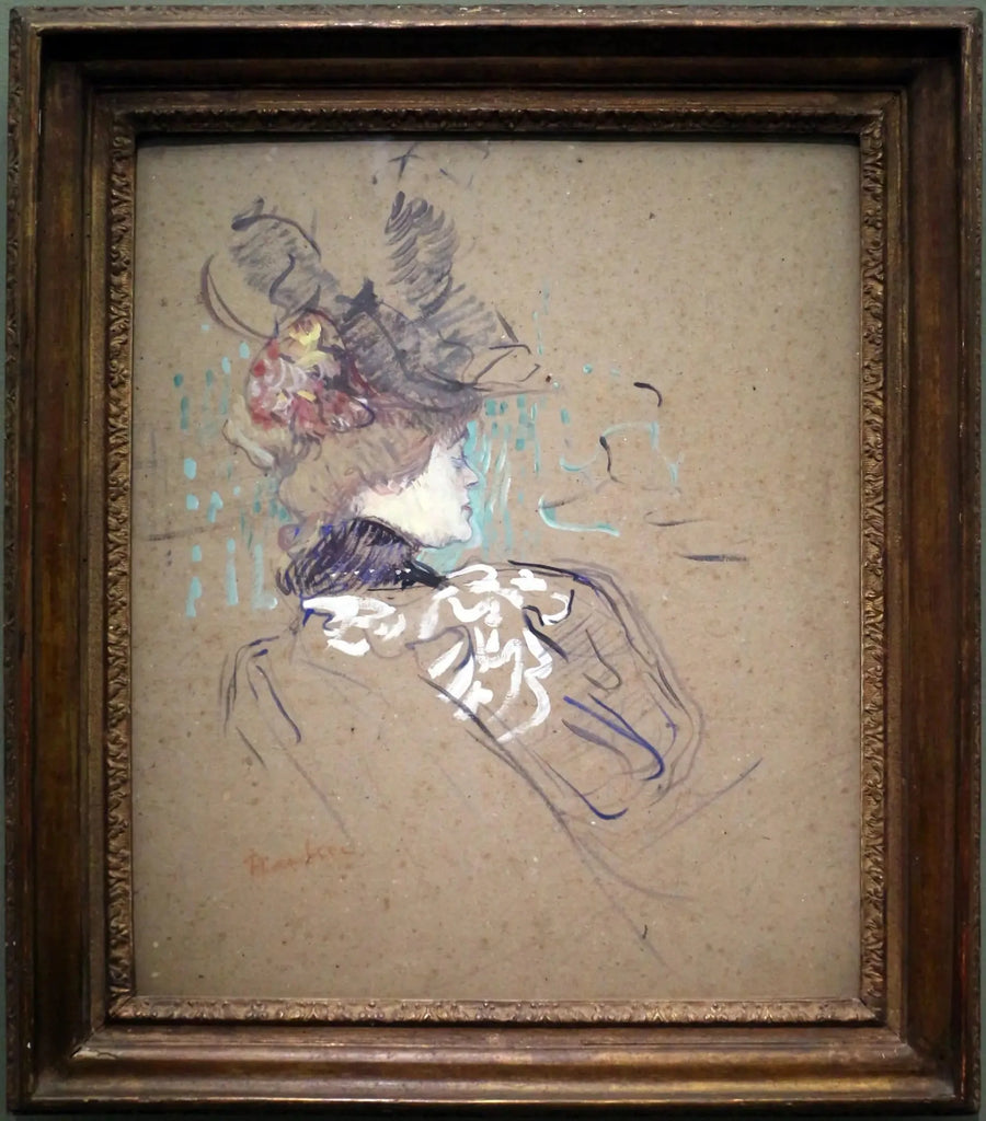 Frau im Profil - Henri de Toulouse-Lautrec