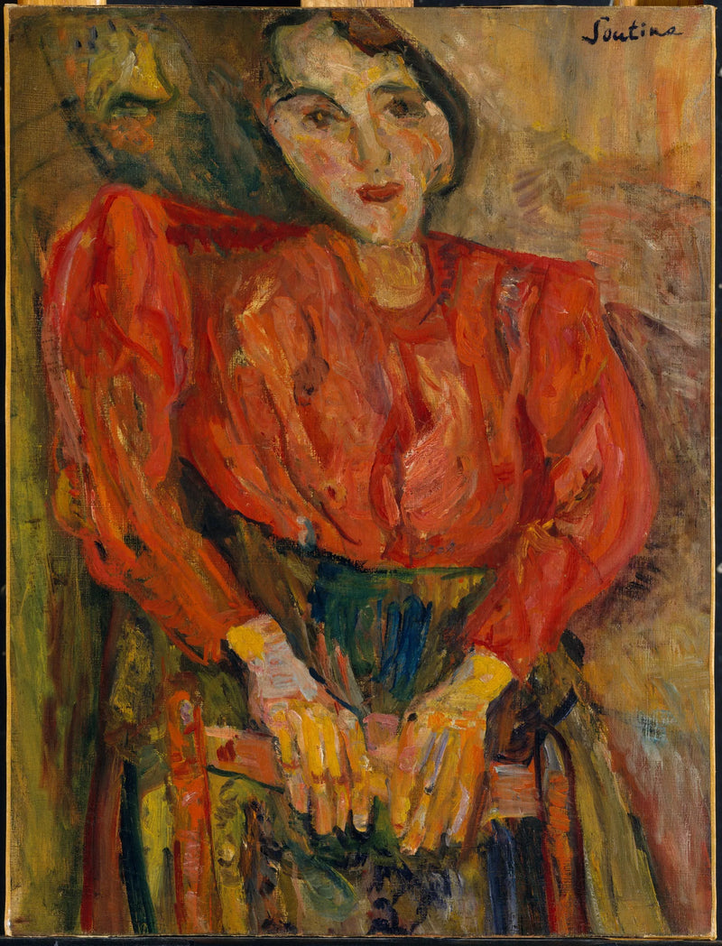 Frau im roten Hemd - Chaim Soutine