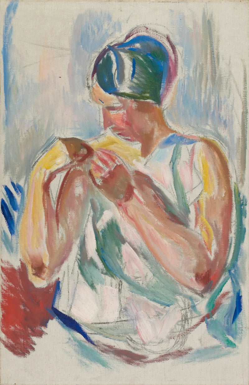 Frau im Negligé - Edvard Munch
