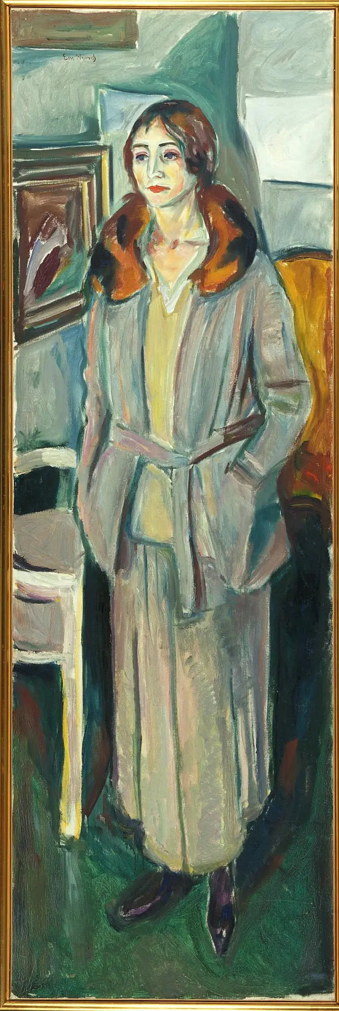 Frau in Grau - Edvard Munch