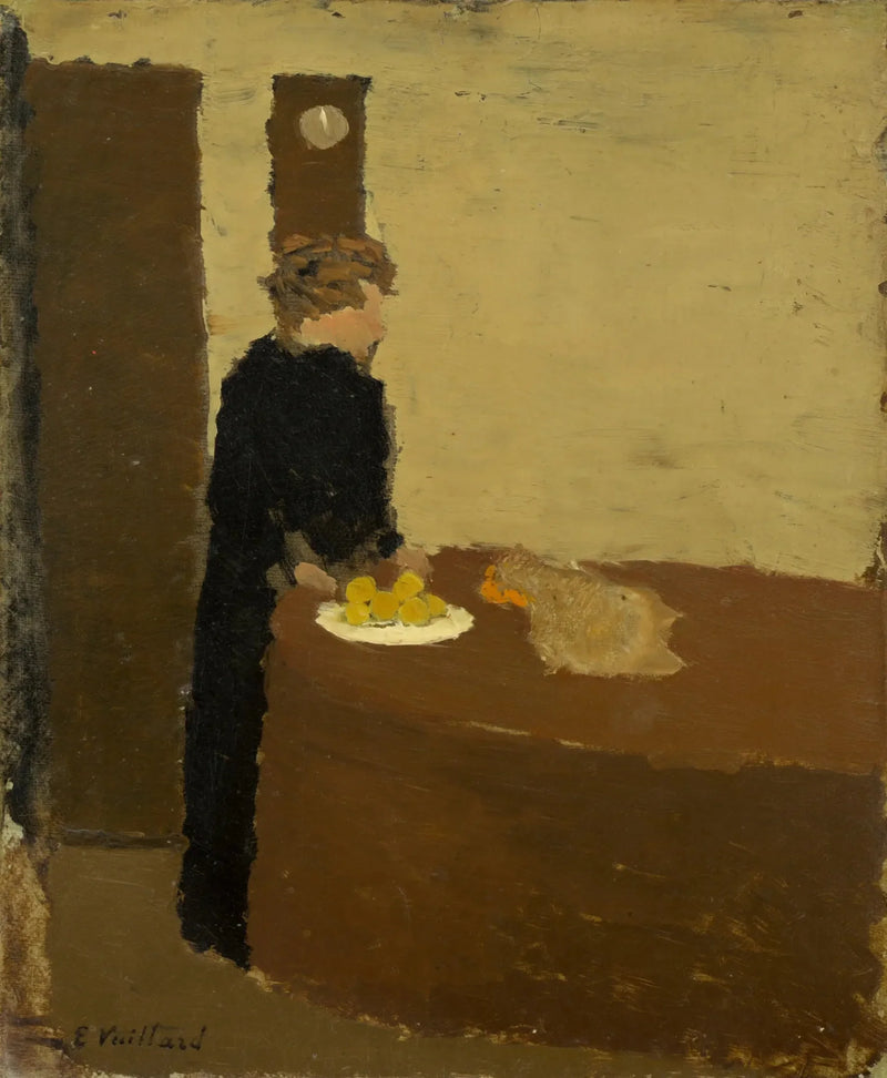 Frau in Schwarz - Édouard Vuillard