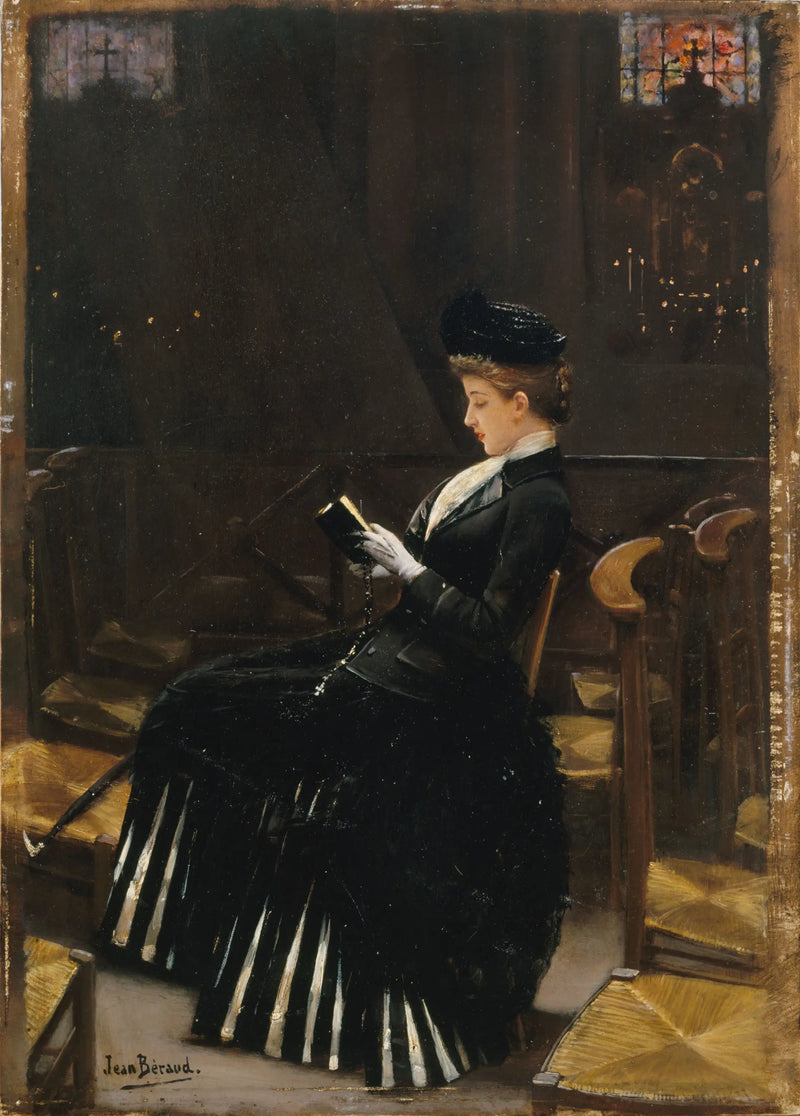 Frau im Gebet - Jean Béraud