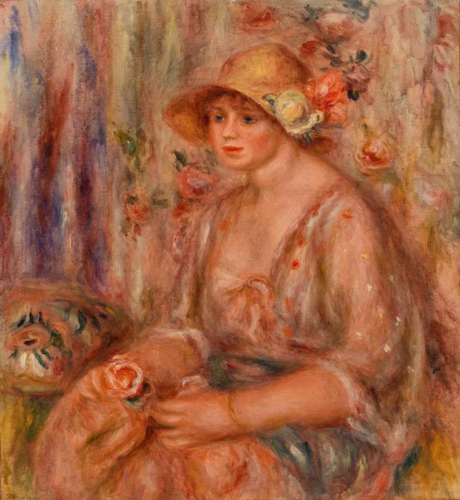Frau im Musselinkleid - Pierre-Auguste Renoir