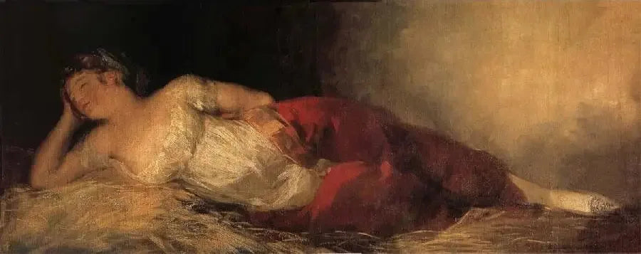 Schlafende Frau - Francisco de Goya