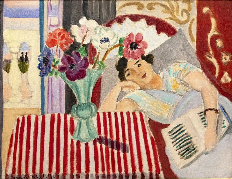 Frau und Anemonen - Henri Matisse