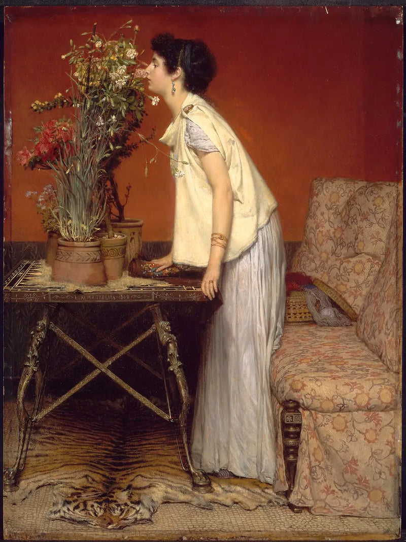 Frau und Blumen - Lawrence Alma-Tadema