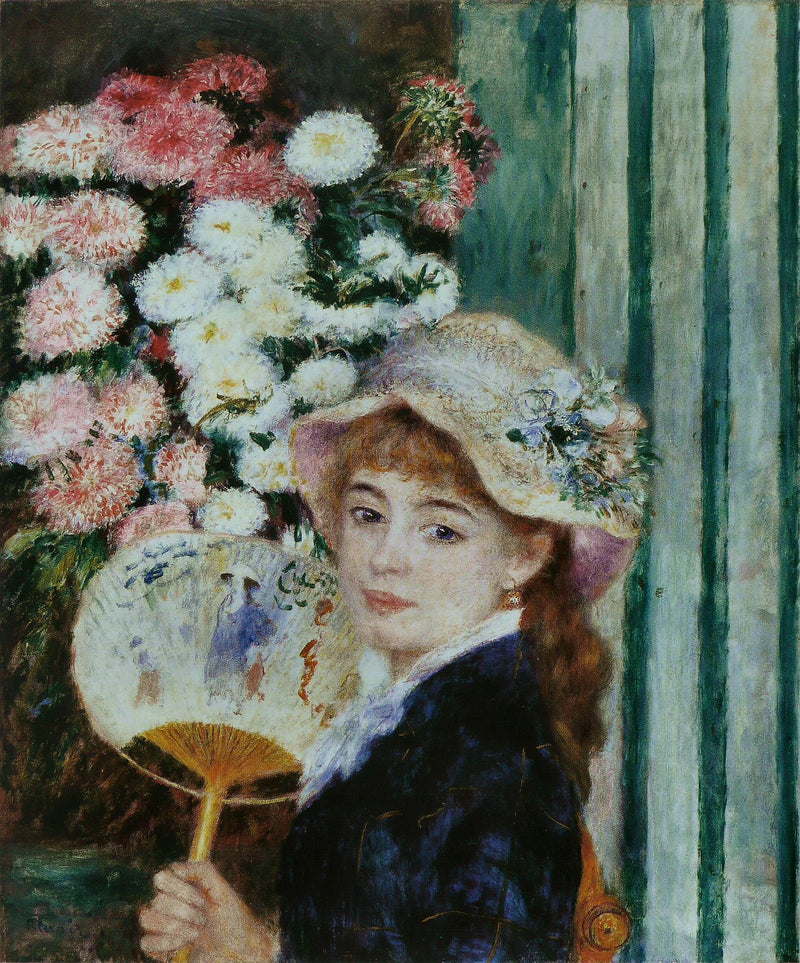 Frau mit Fächer - Pierre-Auguste Renoir