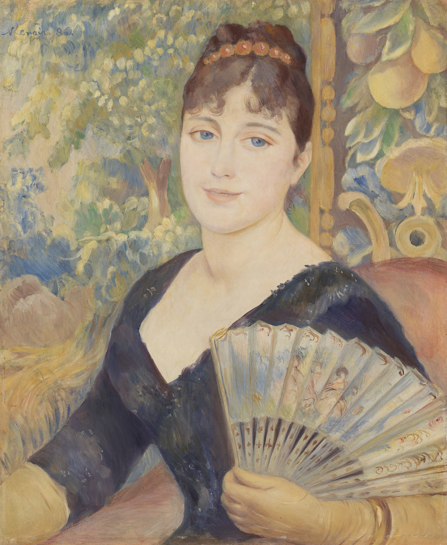 Frau mit Fächer - Pierre-Auguste Renoir