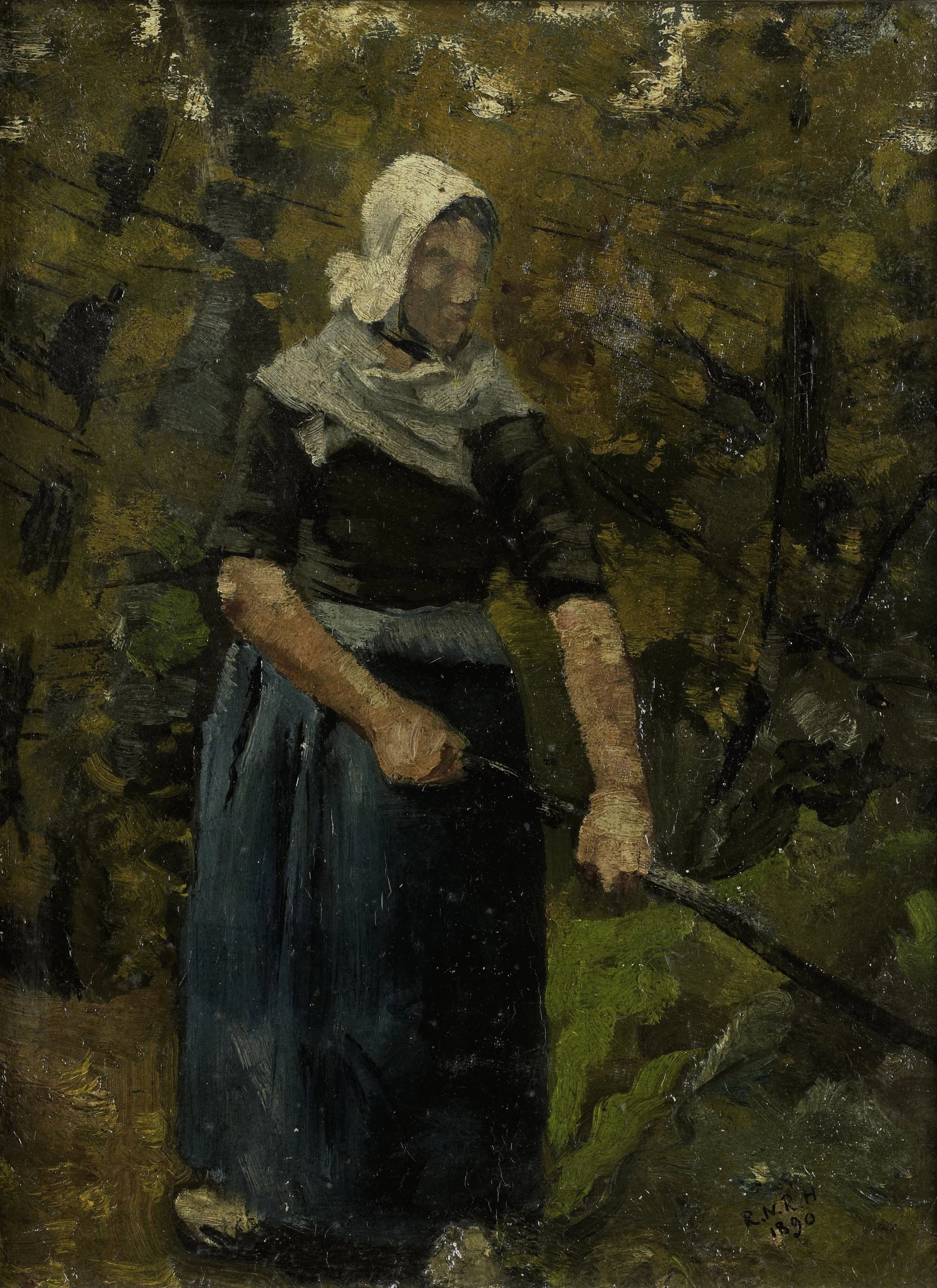 Femme de fermier avec bâton - Richard Roland Holst