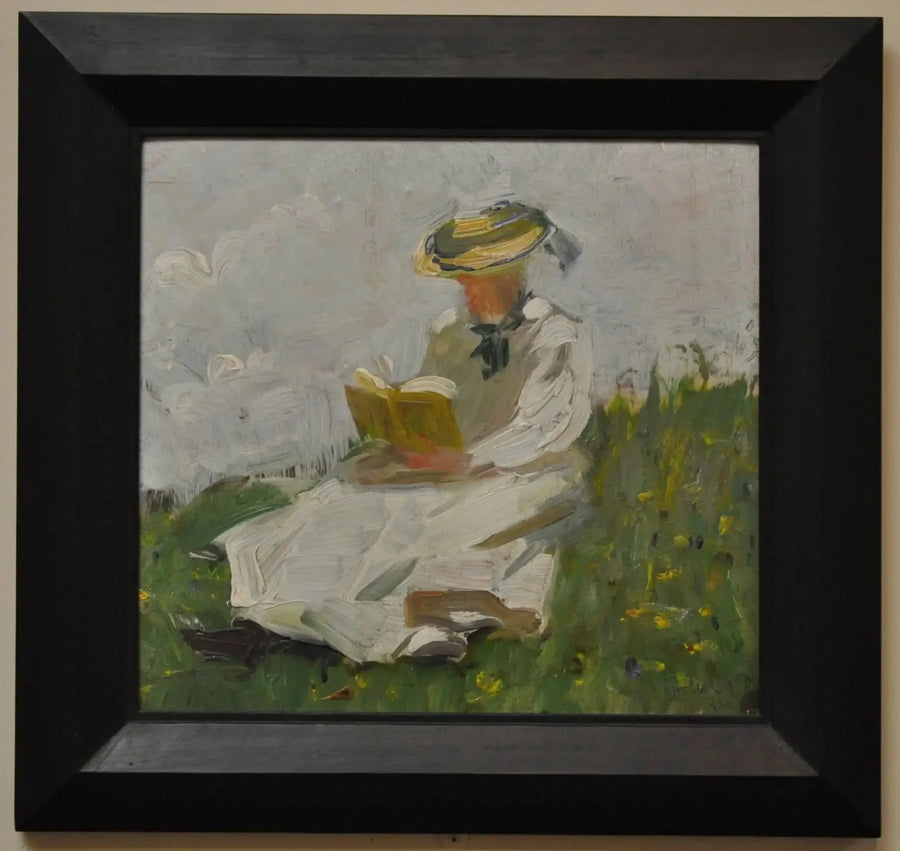 Frau, die im Grünen liest - Franz Marc
