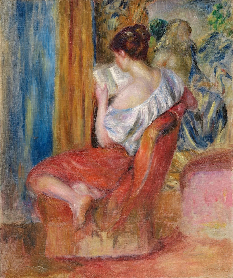Lesende Frau - Pierre-Auguste Renoir