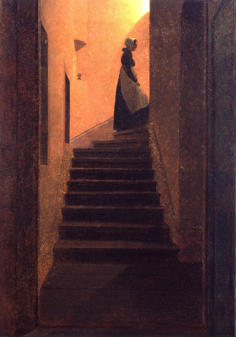 Frau, die zum Licht aufsteigt - Caspar David Friedrich