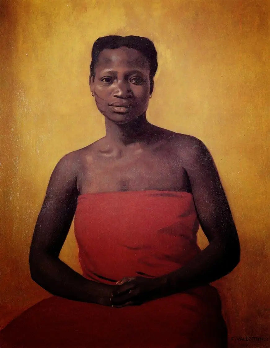 Frau sitzt von vorne - Félix Vallotton