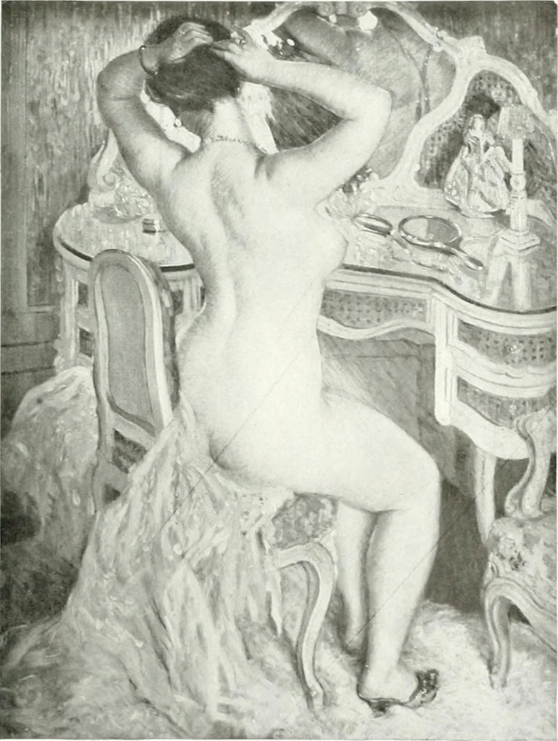 Nackte Frau bei ihrer Toilette - Frederick Carl Frieseke