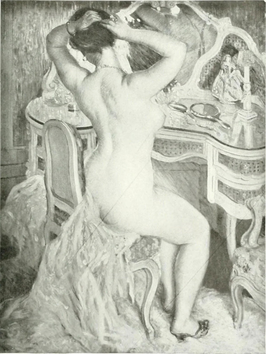 Nackte Frau bei ihrer Toilette - Frederick Carl Frieseke