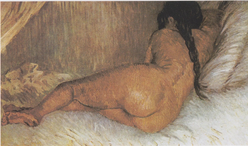 Nackte Frau liegend, von hinten gesehen - Vincent van Gogh