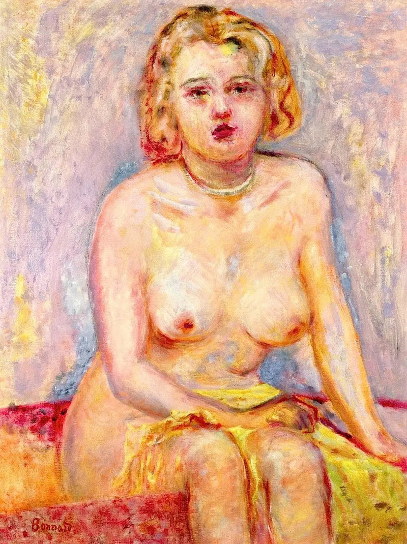 Nackte Frau sitzend - Pierre Bonnard