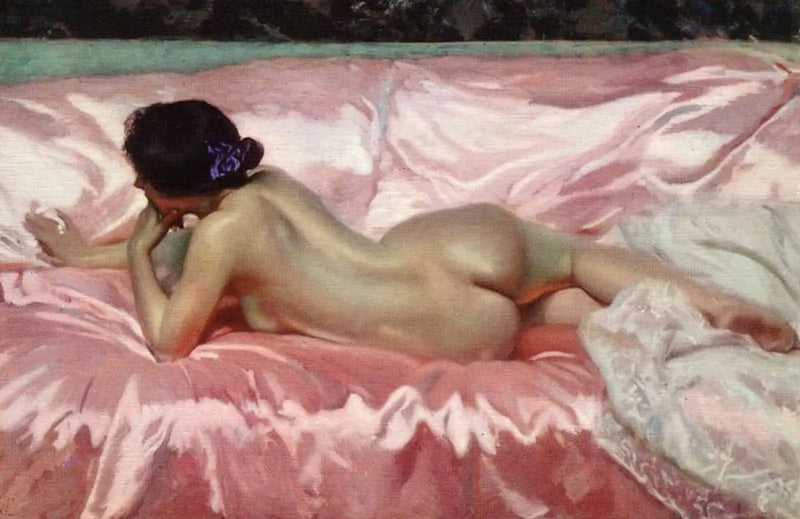 Nackte Frau - Joaquín Sorolla