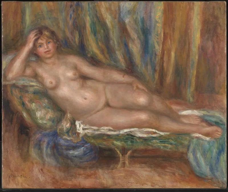 Nackte Frau auf einer Couch - Pierre-Auguste Renoir