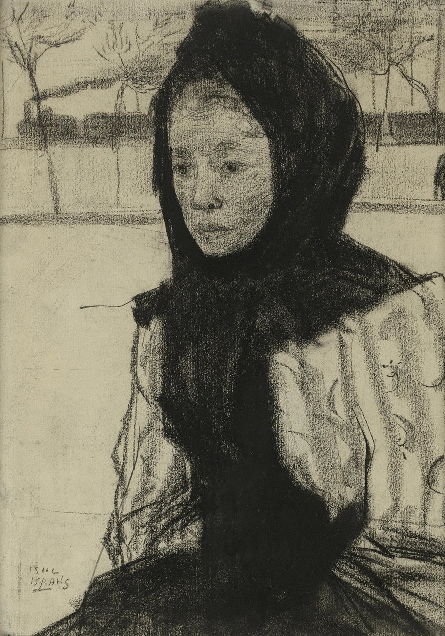 Frau mit Kopftuch – Isaac Israel