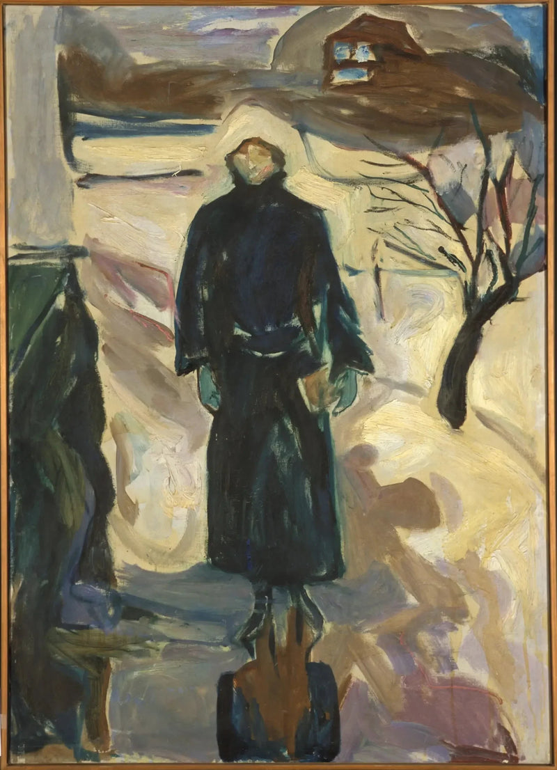 Frau an der Hausecke - Edvard Munch
