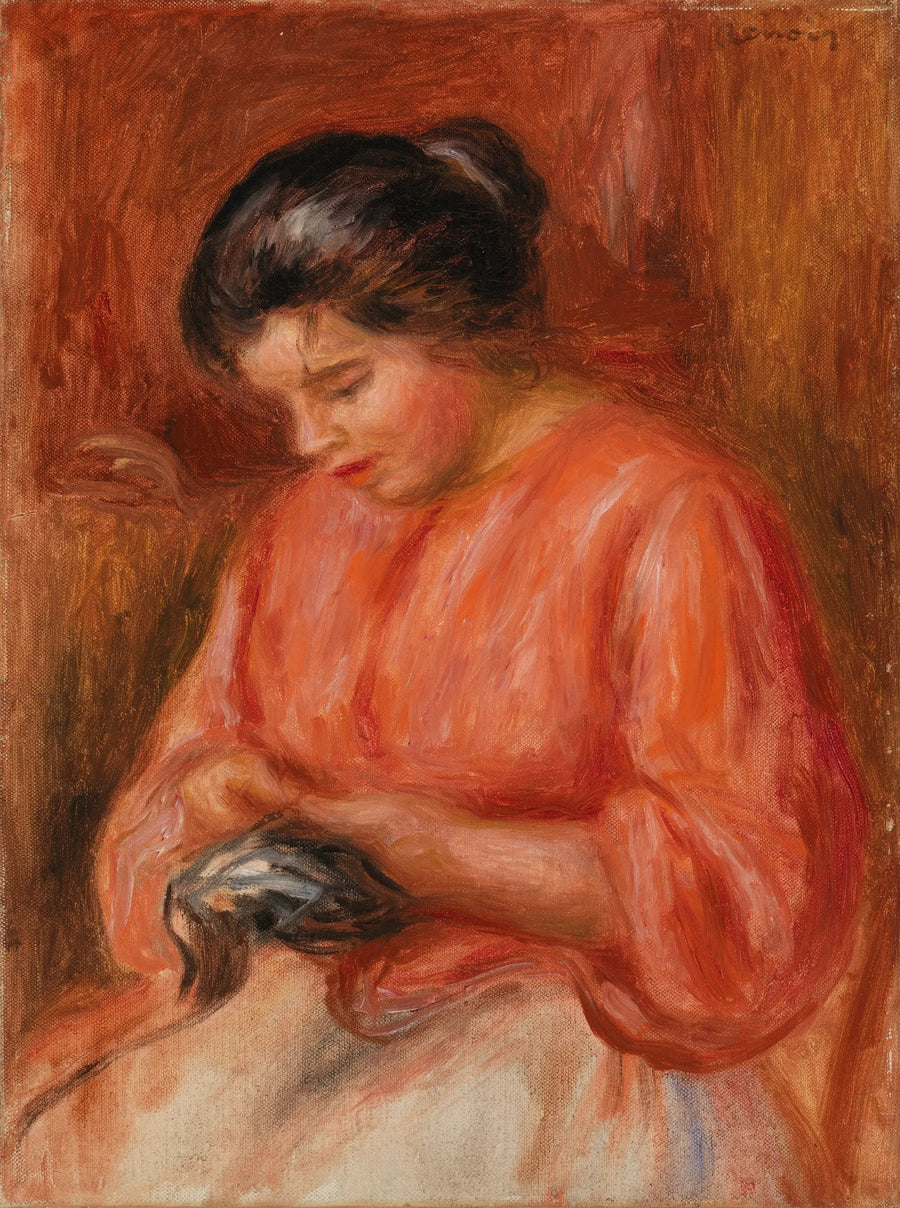 Frau mit Kind - Pierre-Auguste Renoir