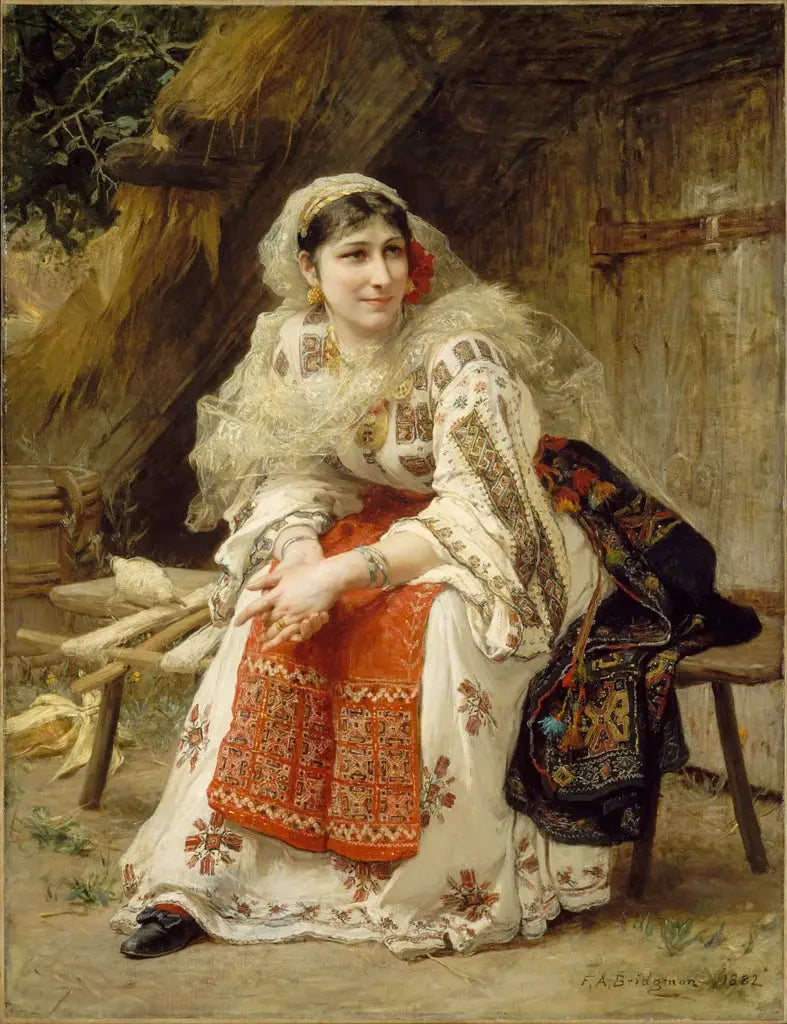 Frau Rumänin - Frederick Arthur Bridgman