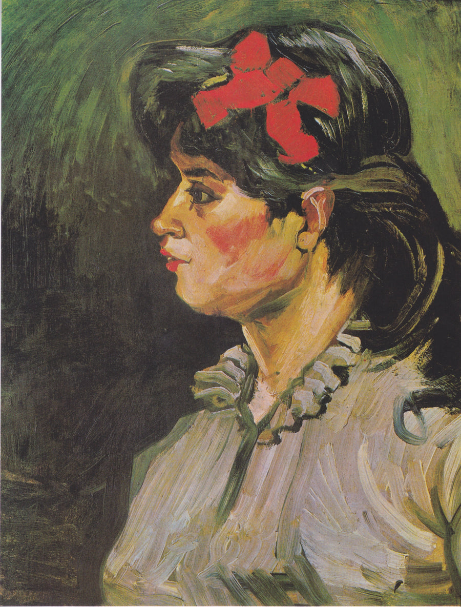 Frau mit rotem Band - Vincent van Gogh