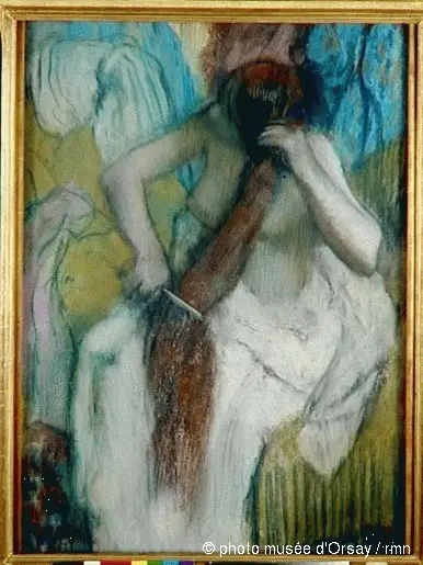 Frau beim Frisieren - Edgar Degas