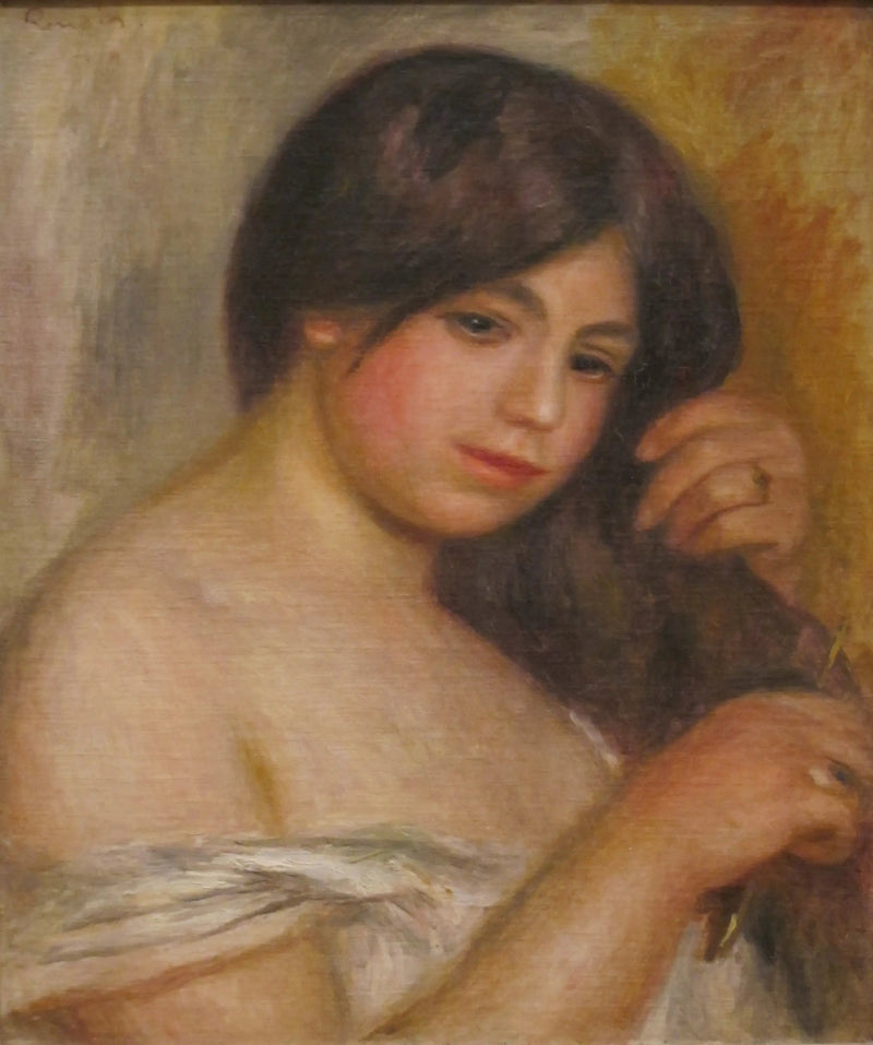 Frau, die sich die Haare kämmt - Pierre-Auguste Renoir