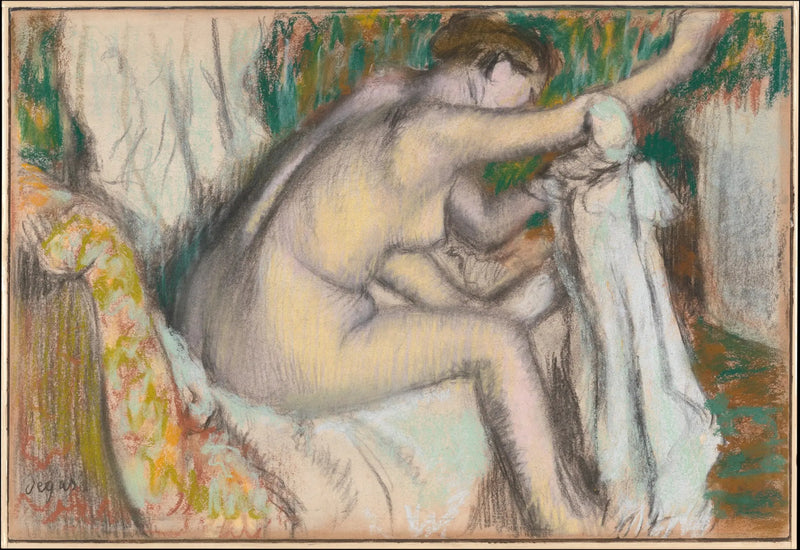 Frau, die ihren Arm trocknet - Edgar Degas