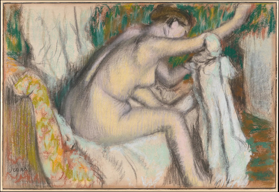 Frau, die ihren Arm trocknet - Edgar Degas