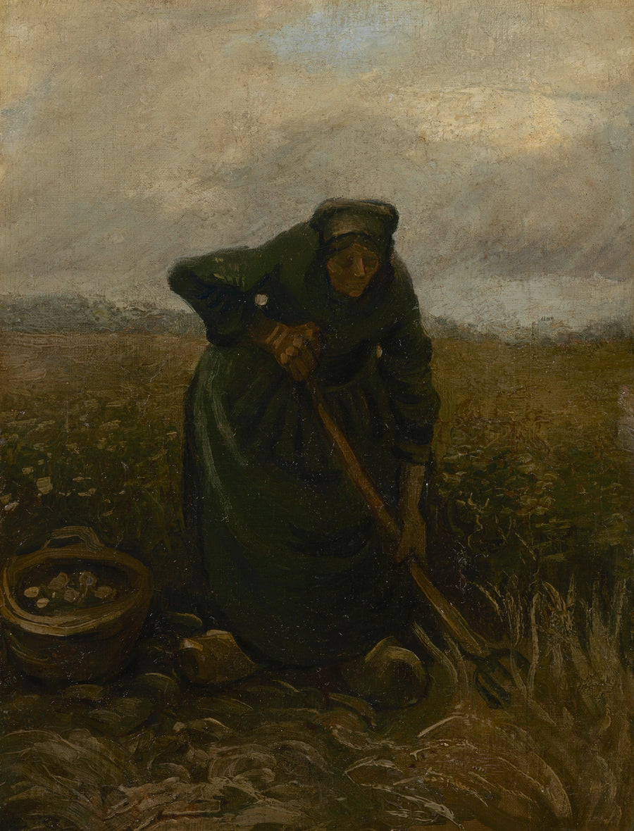 Frau hebt Kartoffeln - Vincent van Gogh