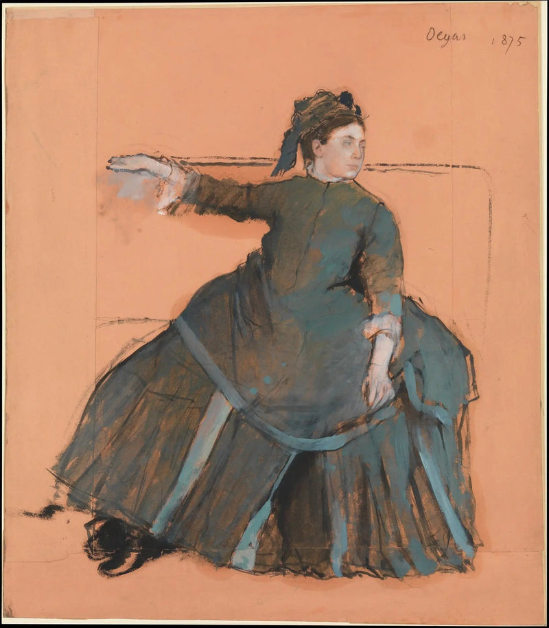 Frau auf einer Couch - Edgar Degas