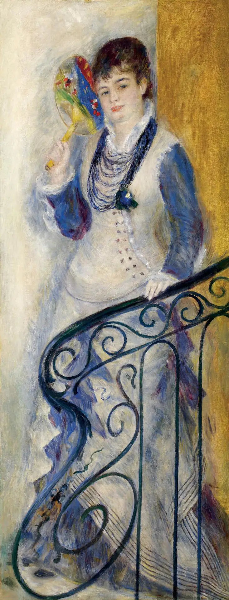 Frau auf einer Treppe - Pierre-Auguste Renoir