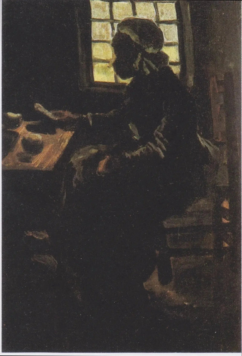 Frau am Tisch - Vincent van Gogh