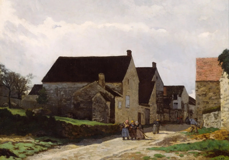 Frauen im Wald, Landschaft - Alfred Sisley