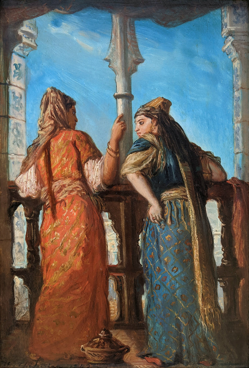 Frauen auf dem Balkon, Algier - Théodore Chassériau