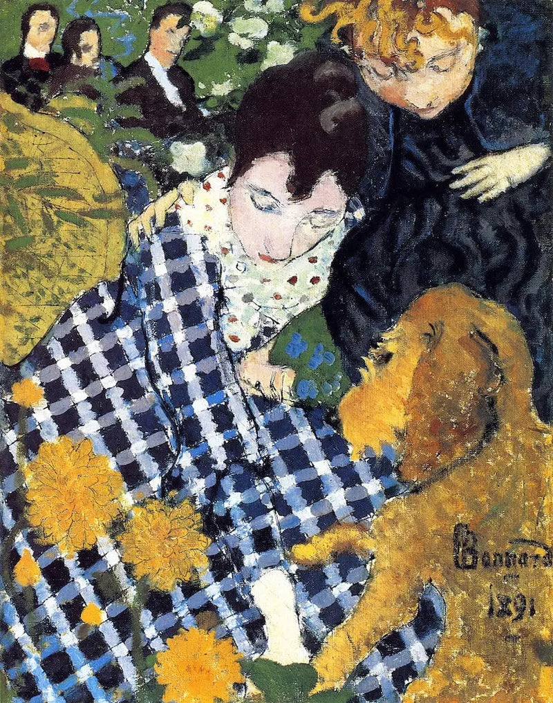 Frauen mit Hund - Pierre Bonnard