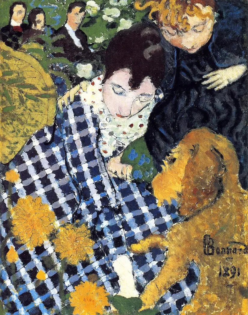 Frauen mit Hund - Pierre Bonnard