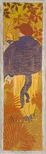 Frauen im Garten: Frau mit Umhang - Pierre Bonnard