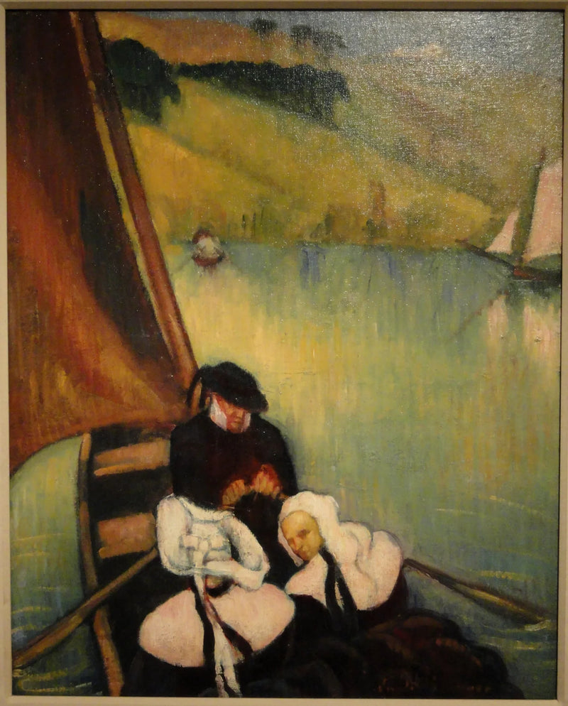 Frauen aus der Bretagne in einer Fähre - Émile Bernard