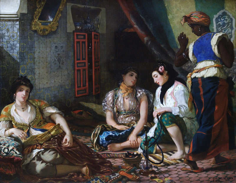 Frauen aus Algier in ihrer Wohnung - Eugène Delacroix