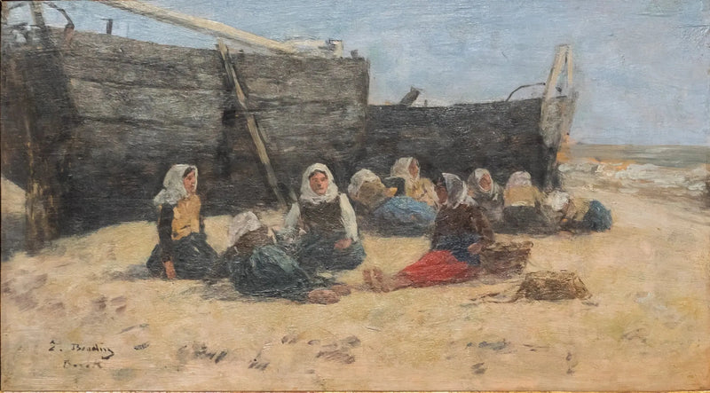 Fischerfrauen in Ruhe - Eugène Boudin