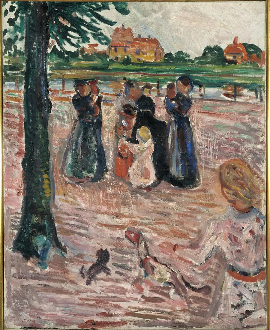 Frauen und Kinder in Warnemünde - Edvard Munch