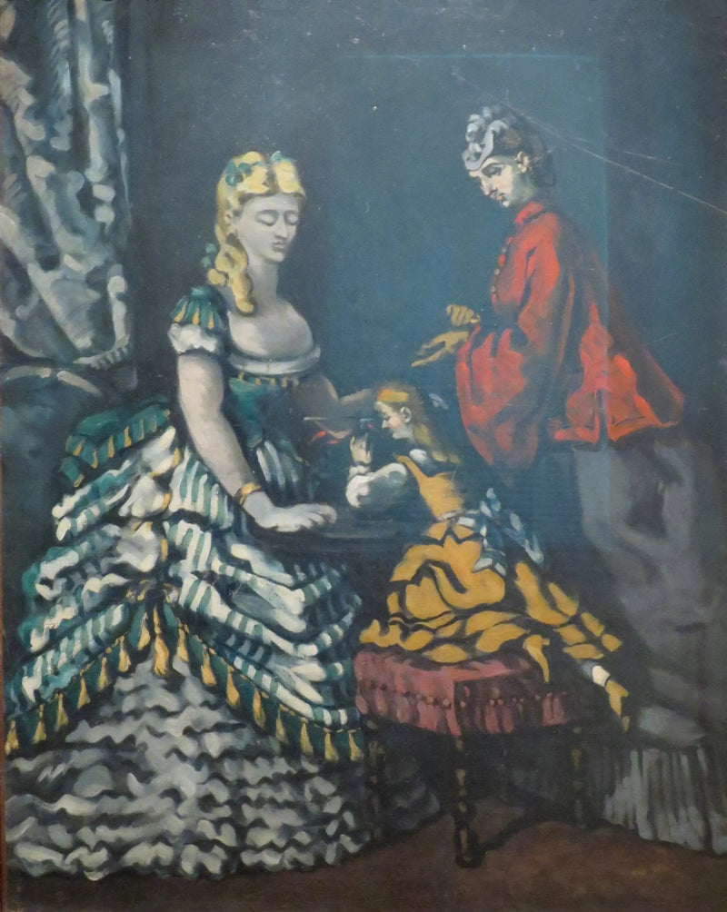 Frauen und Mädchen in einem Innenraum - Paul Cézanne