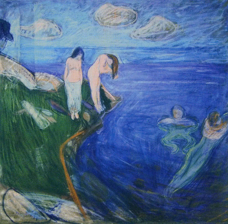 Frauen beim Baden - Edvard Munch