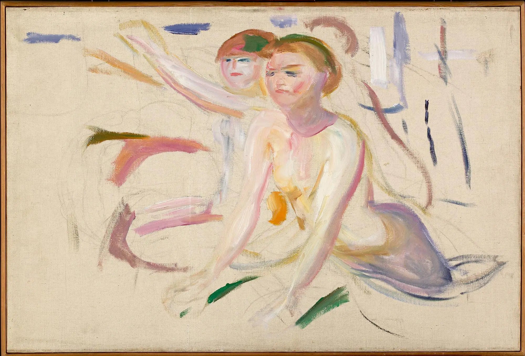 Reproduction du tableau « Femmes se baignant - Edvard Munch » par Alpha Reproduction en peinture à l’huile