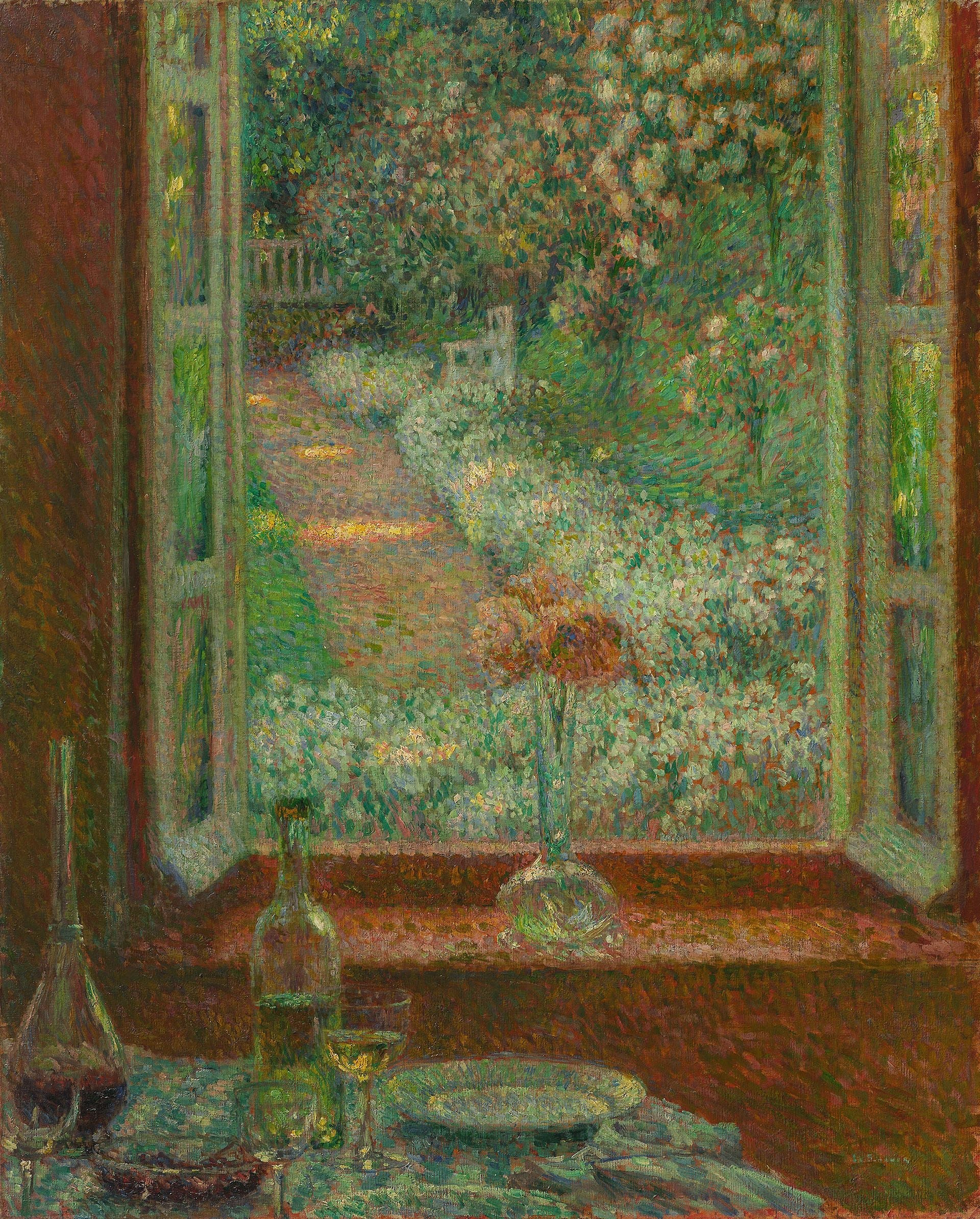Fenêtre avec œillets Gerberoy - Henri Le Sidaner - Alpha Reproduction